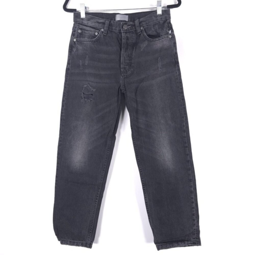 NWT Boyish Tommy High Rise Straight Leg Jeans Octopussy Distressed Button Fly 27